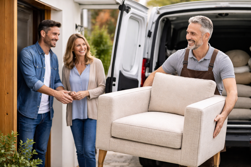 Servicio de recogida y entrega de muebles tapizados en Castellón y Valencia